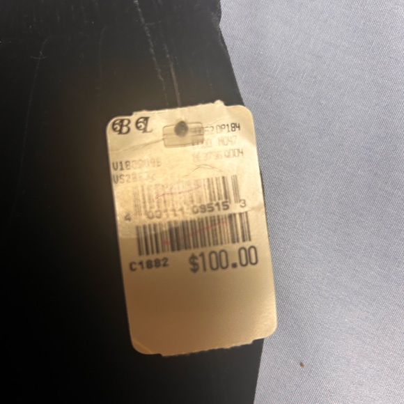 Rena Rowan Black Velvet Trousers women’s size large NWT - Picture 4 of 4